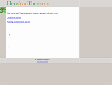 Tablet Screenshot of hereandthere.org